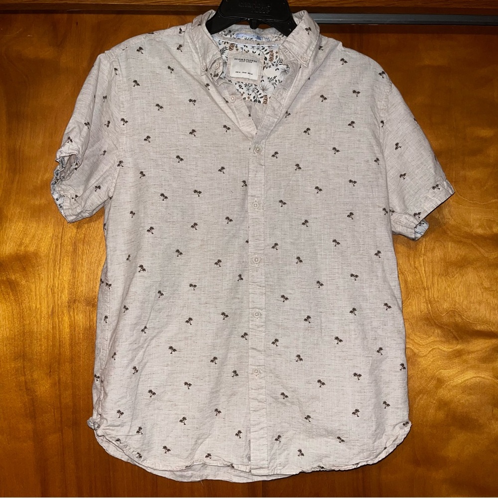 Men's Casual Short Sleeve Button Up